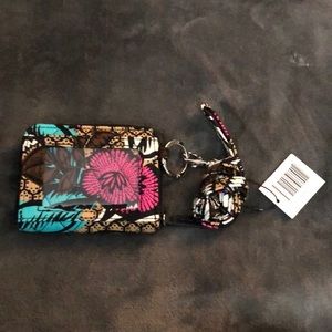 Vera Bradley ZIP ID case and lanyard
